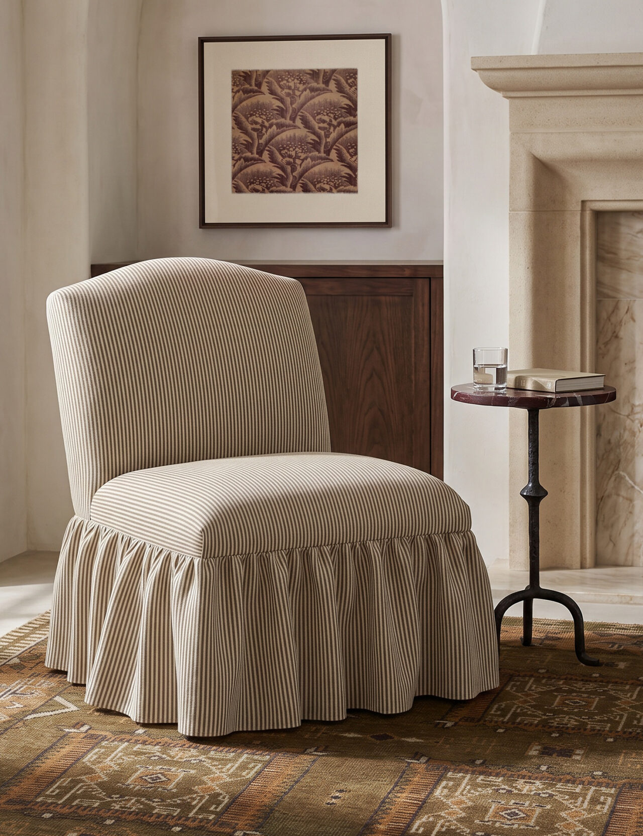 Midbury Accent Chair Tan Stripe
